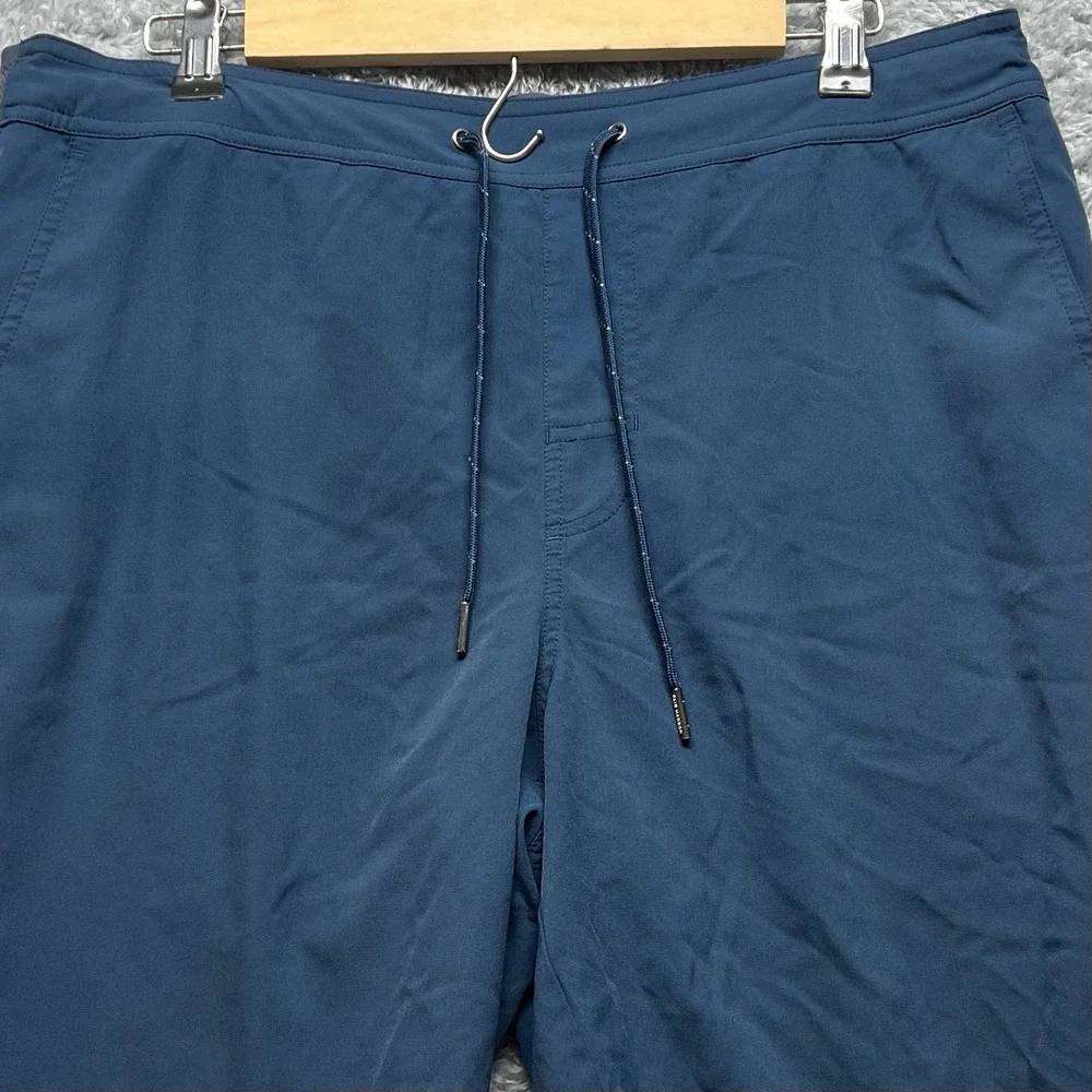 Fair Harbor The One Hybrid Shorts Mens Large Blue Lined Classic Casual Beach